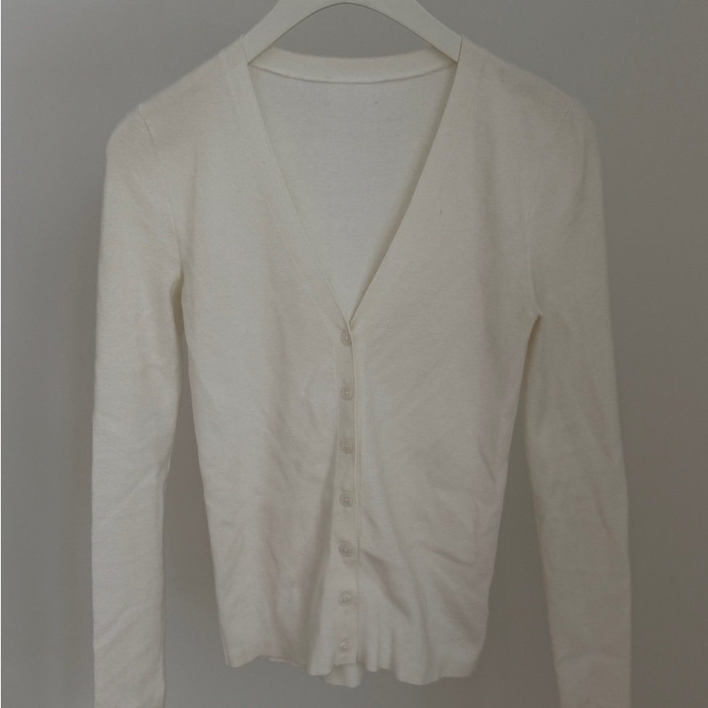 Sunday Best Ivory Button-Up Top